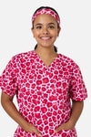 Scrubs With Love - LeopardCub scrub headband Pink - pink