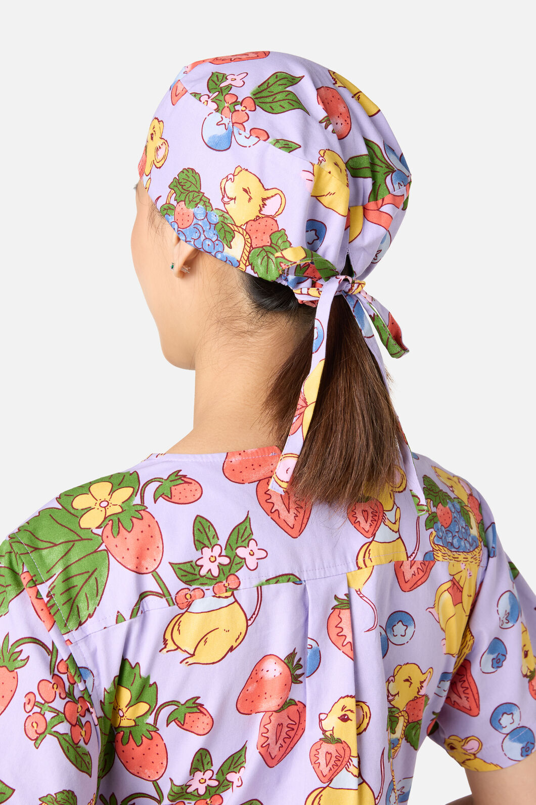 Scrubs With Love - Hamper Mouse scrub hat - lilac