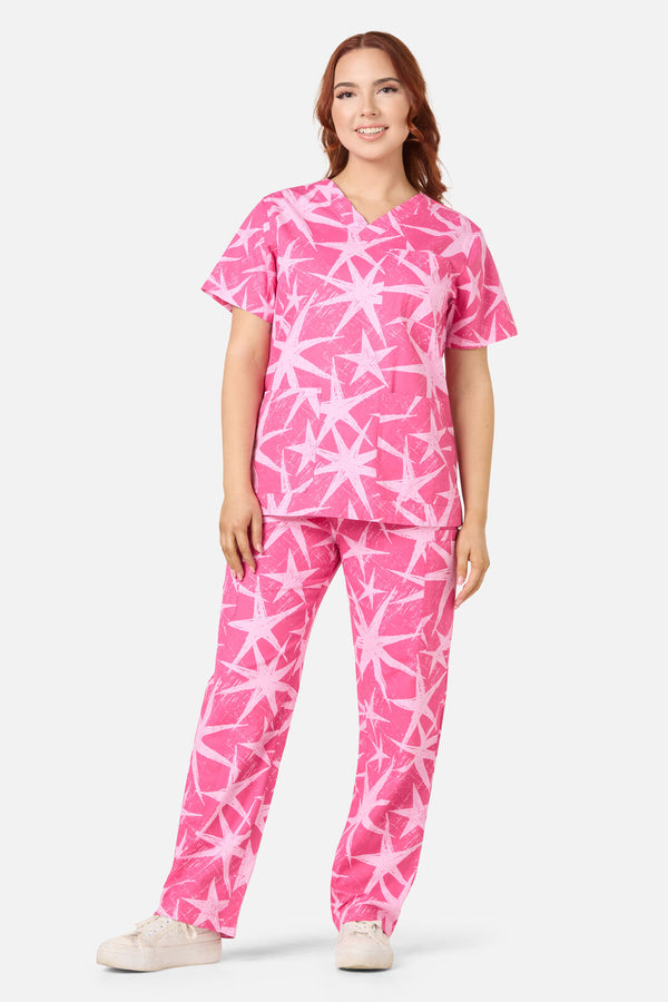 Scrubs With Love - Celestial scrub set - pink