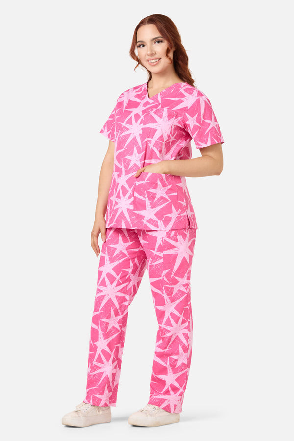 Scrubs With Love - Celestial scrub set - pink