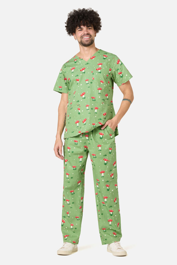 Scrubs With Love - Toadstool Scrub Set - green