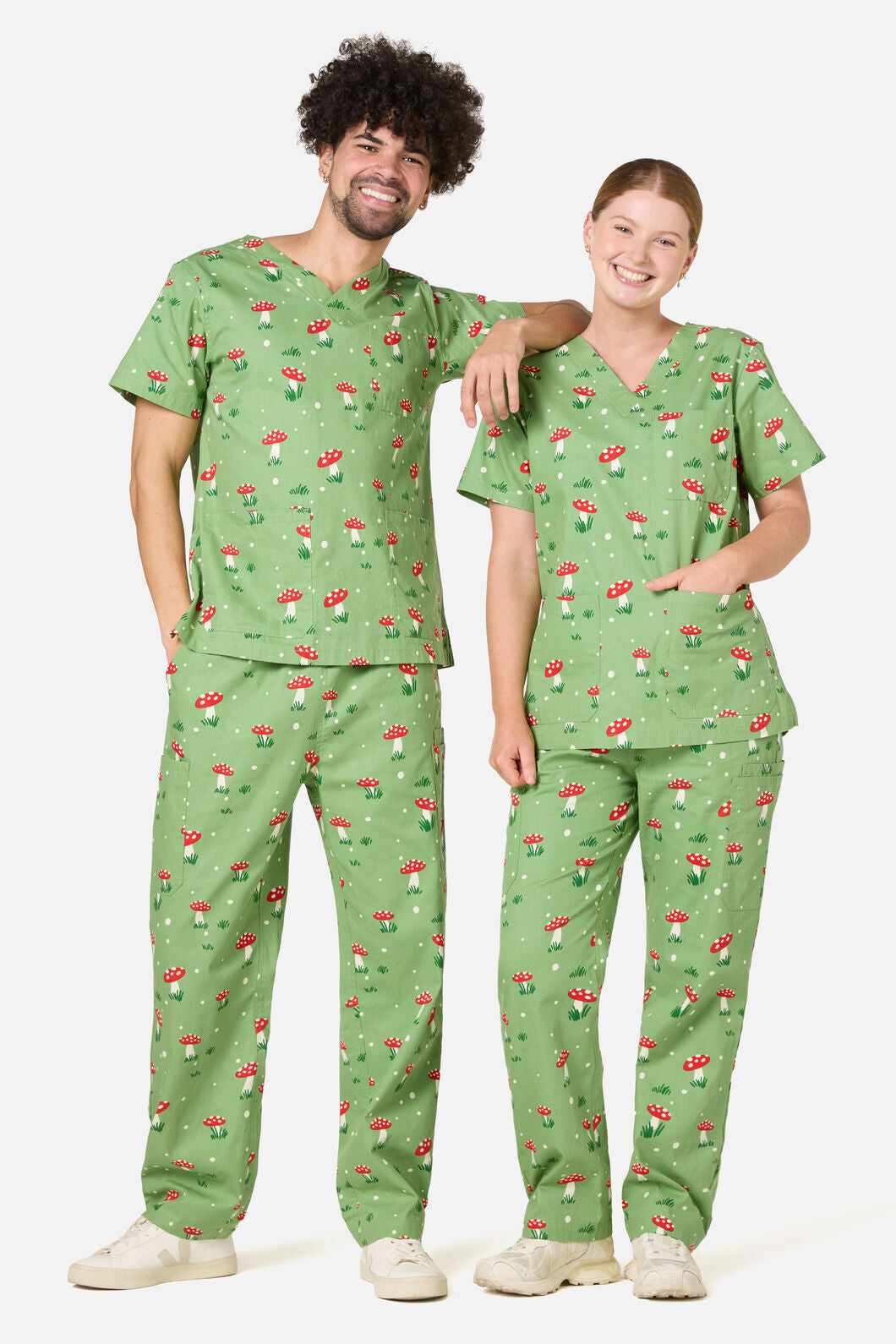 Scrubs With Love - Toadstool Scrub Set - green