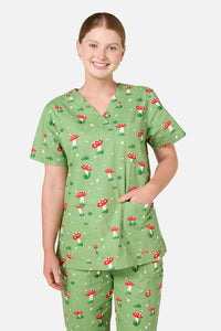 Scrubs With Love - Toadstool Scrub Set - green