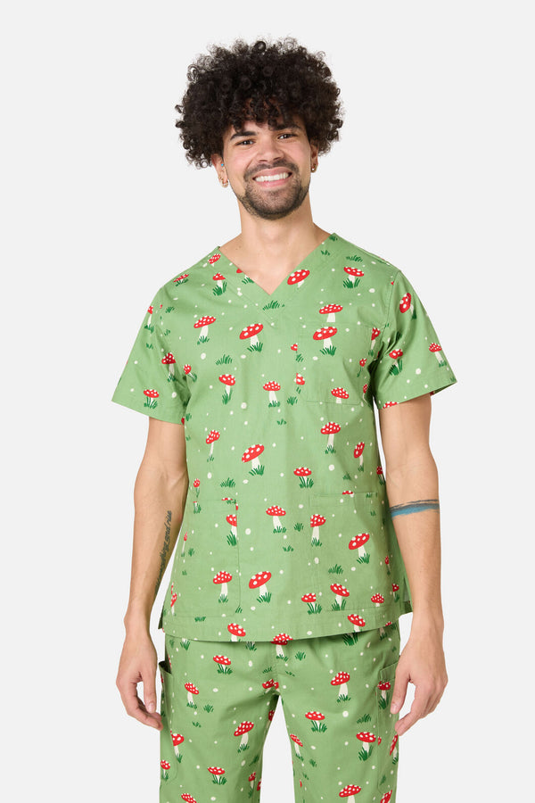 Scrubs With Love - Toadstool Scrub Set - green