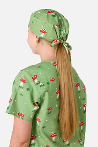 Scrubs With Love - Toadstool Scrub Hat - green
