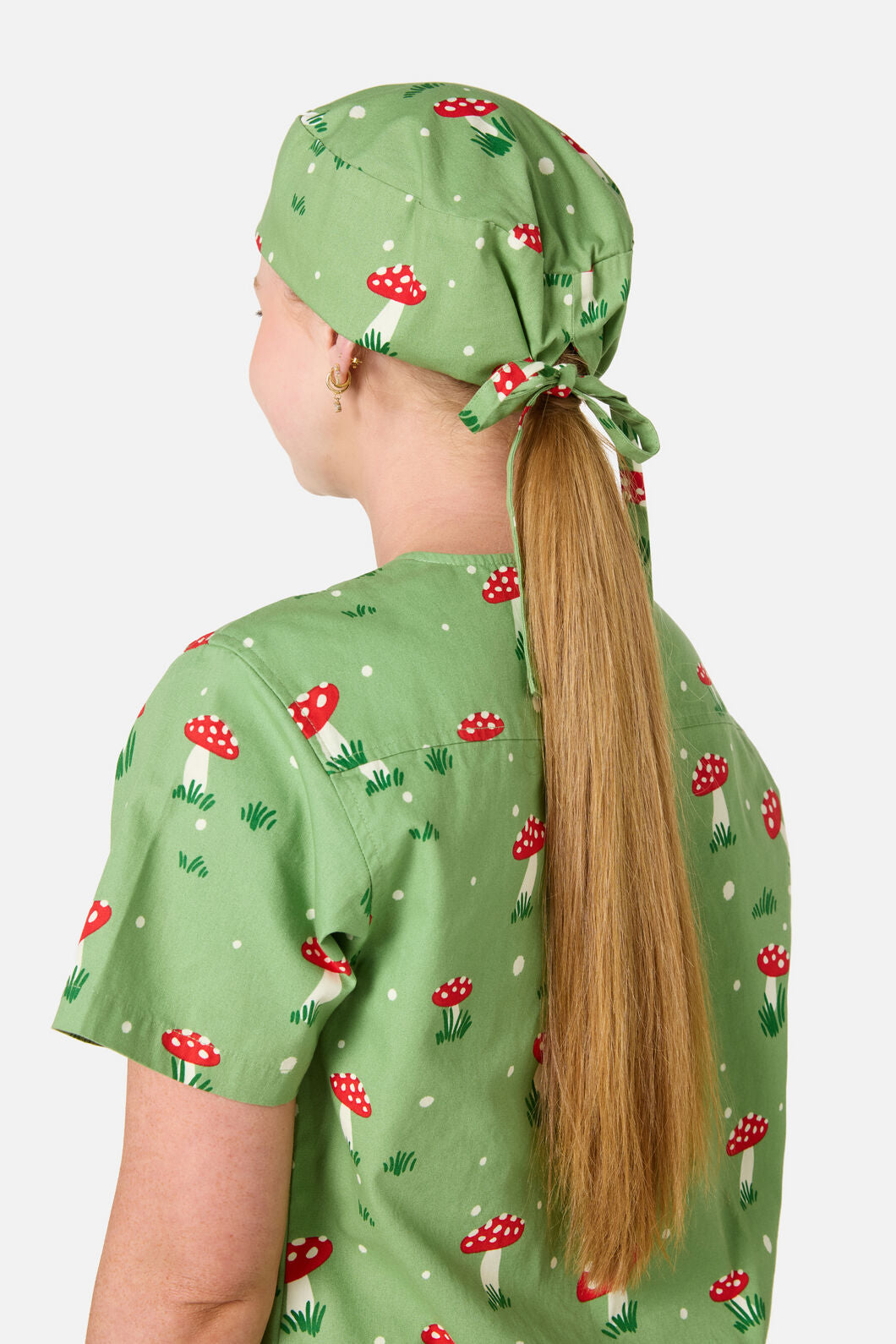 Scrubs With Love - Toadstool Scrub Hat - green