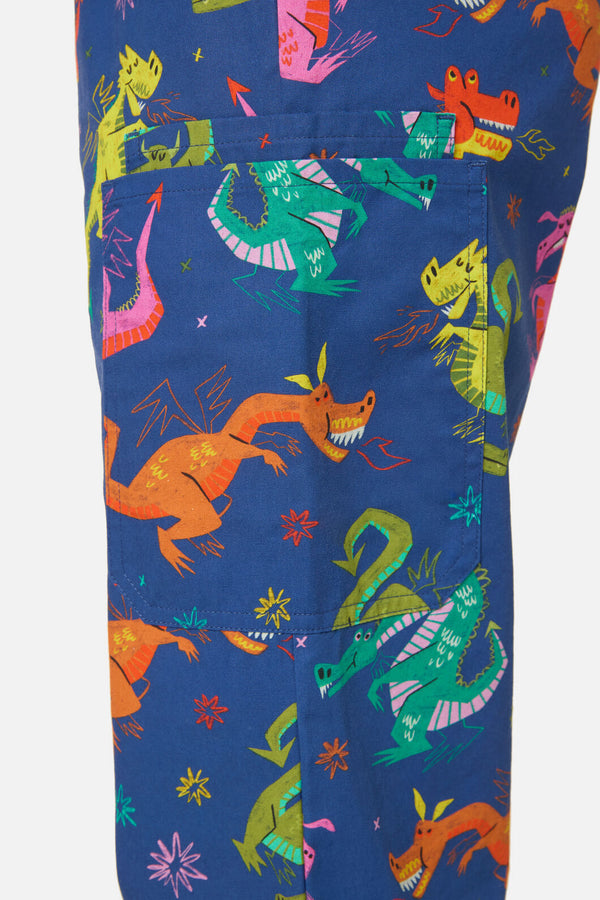 Scrubs With Love - Flying Dragon Scrub Set - navy