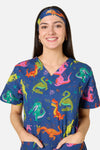 Scrubs With Love - Flying Dragon Scrub Headband - navy
