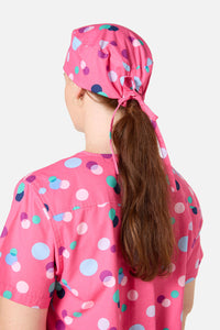 Scrubs With Love - Polka Dots Scrub Hat - pink