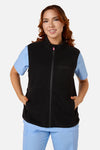 Scrubs With Love - Scrubs Black Polar Fleece Vest - black