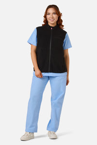 Scrubs With Love - Scrubs Black Polar Fleece Vest - black