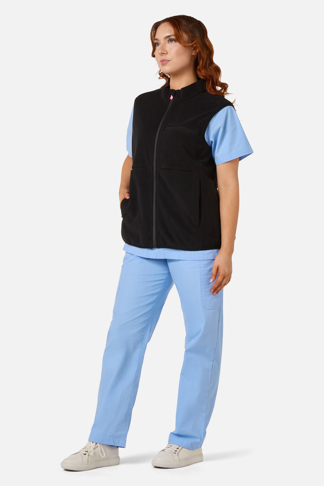 Scrubs With Love - Scrubs Black Polar Fleece Vest - black