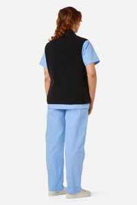 Scrubs With Love - Scrubs Black Polar Fleece Vest - black