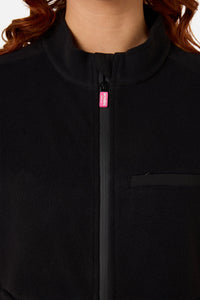 Scrubs With Love - Scrubs Black Polar Fleece Vest - black