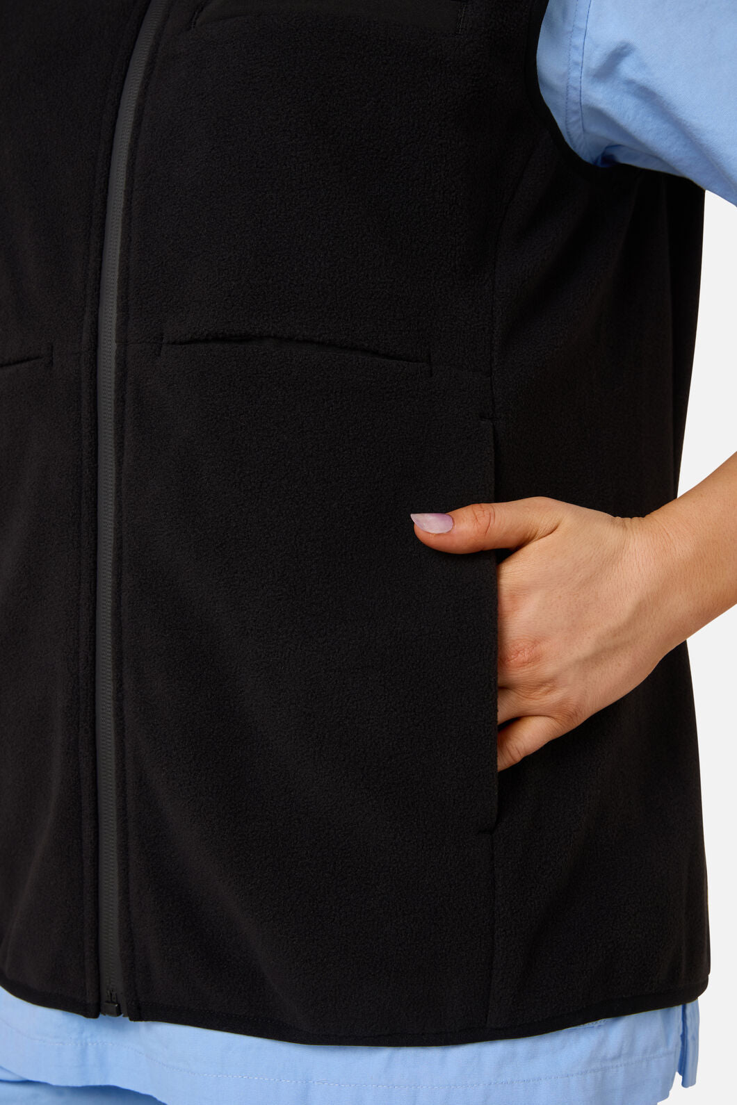 Scrubs With Love - Scrubs Black Polar Fleece Vest - black