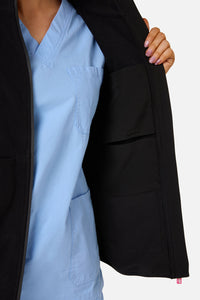 Scrubs With Love - Scrubs Black Polar Fleece Vest - black
