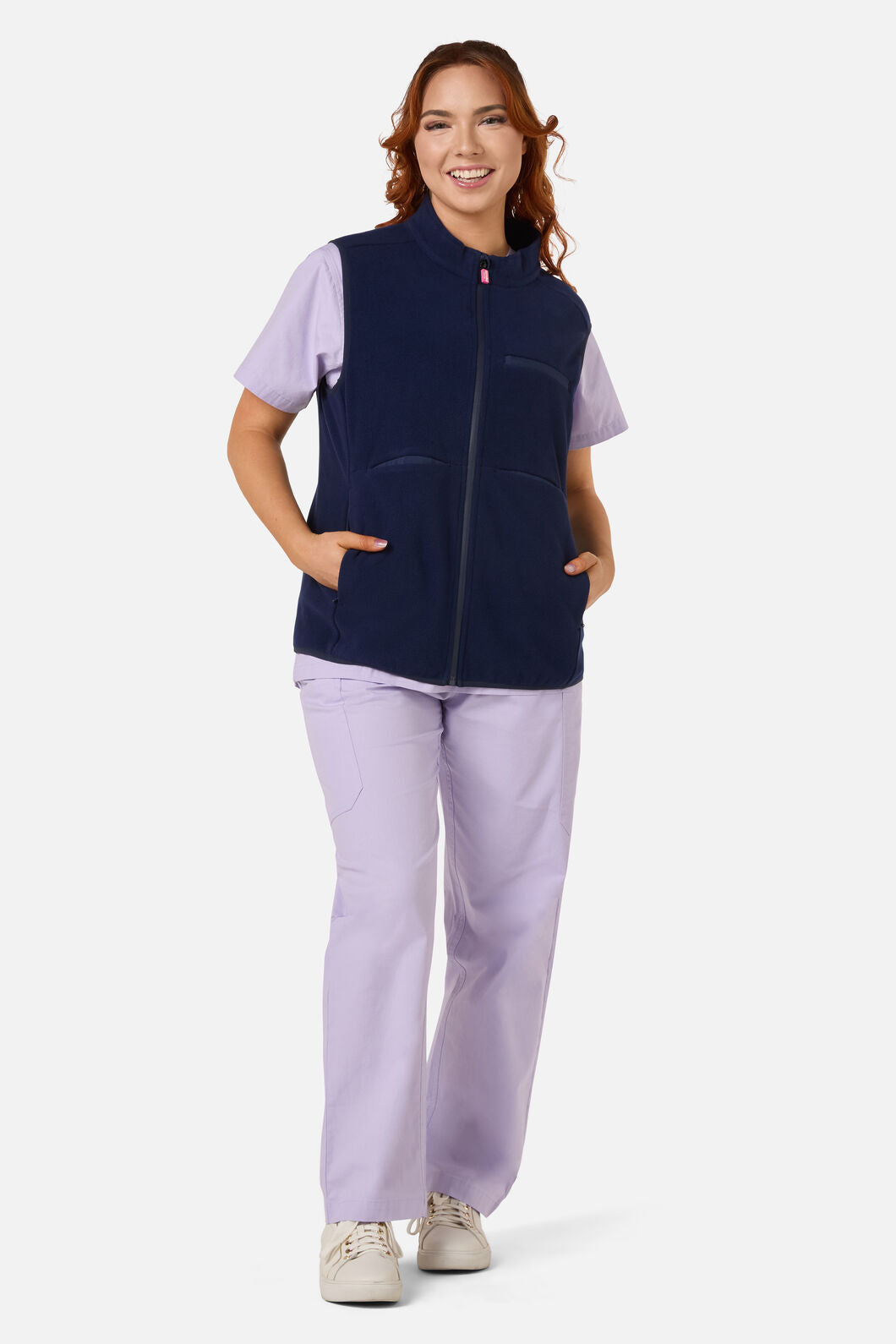 Scrubs With Love - Scrubs Navy Polar Fleece Vest - navy