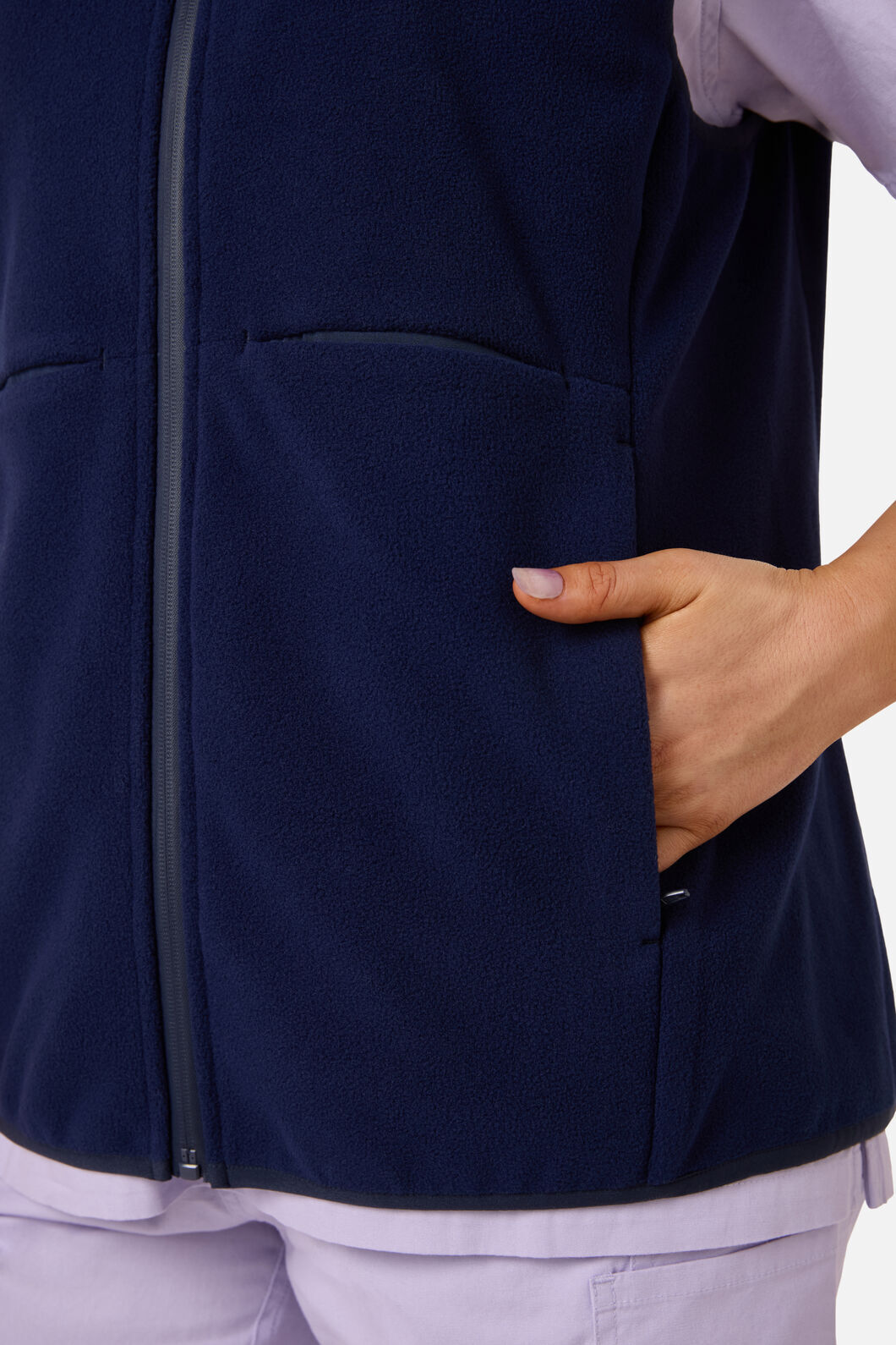 Scrubs With Love - Scrubs Navy Polar Fleece Vest - navy