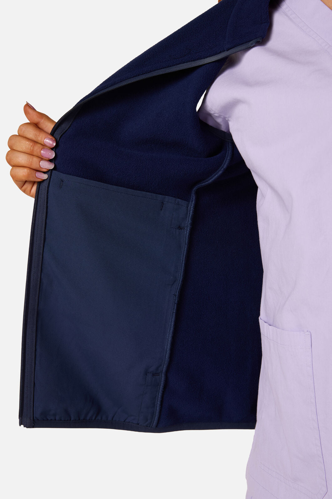 Scrubs With Love - Scrubs Navy Polar Fleece Vest - navy