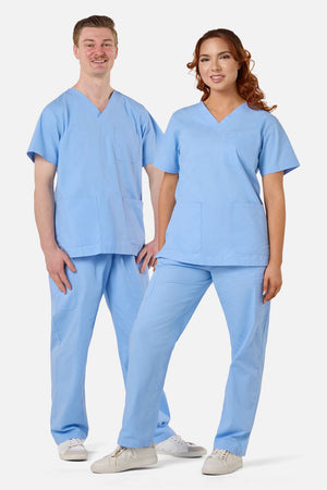 Scrubs With Love - SCRUBSWITHLOVE BLUE SCRUB SET - light-blue