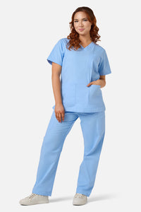 Scrubs With Love - SCRUBSWITHLOVE BLUE SCRUB SET - light-blue