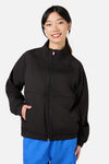 Scrubs With Love - Scrub Womens Black Zip Up Jacket - black