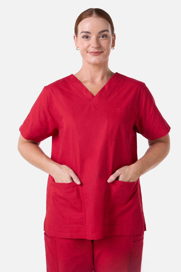 Scrubs With Love - Scrubswithlove Red Scrub Set - red