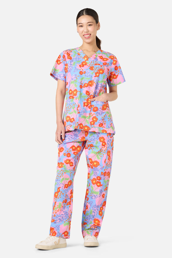 Scrubs With Love - Poppy Dotty Scrub Set - multi