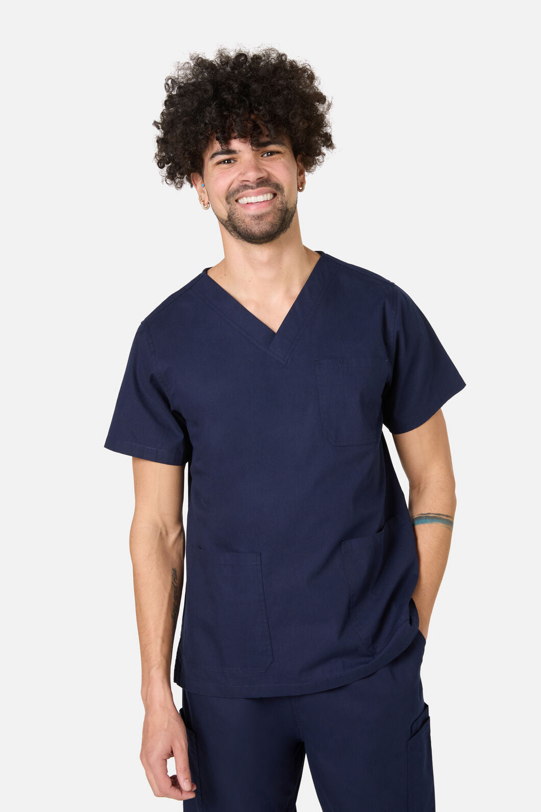 Scrubs With Love - 100% Cotton Navy Scrub Set - navy