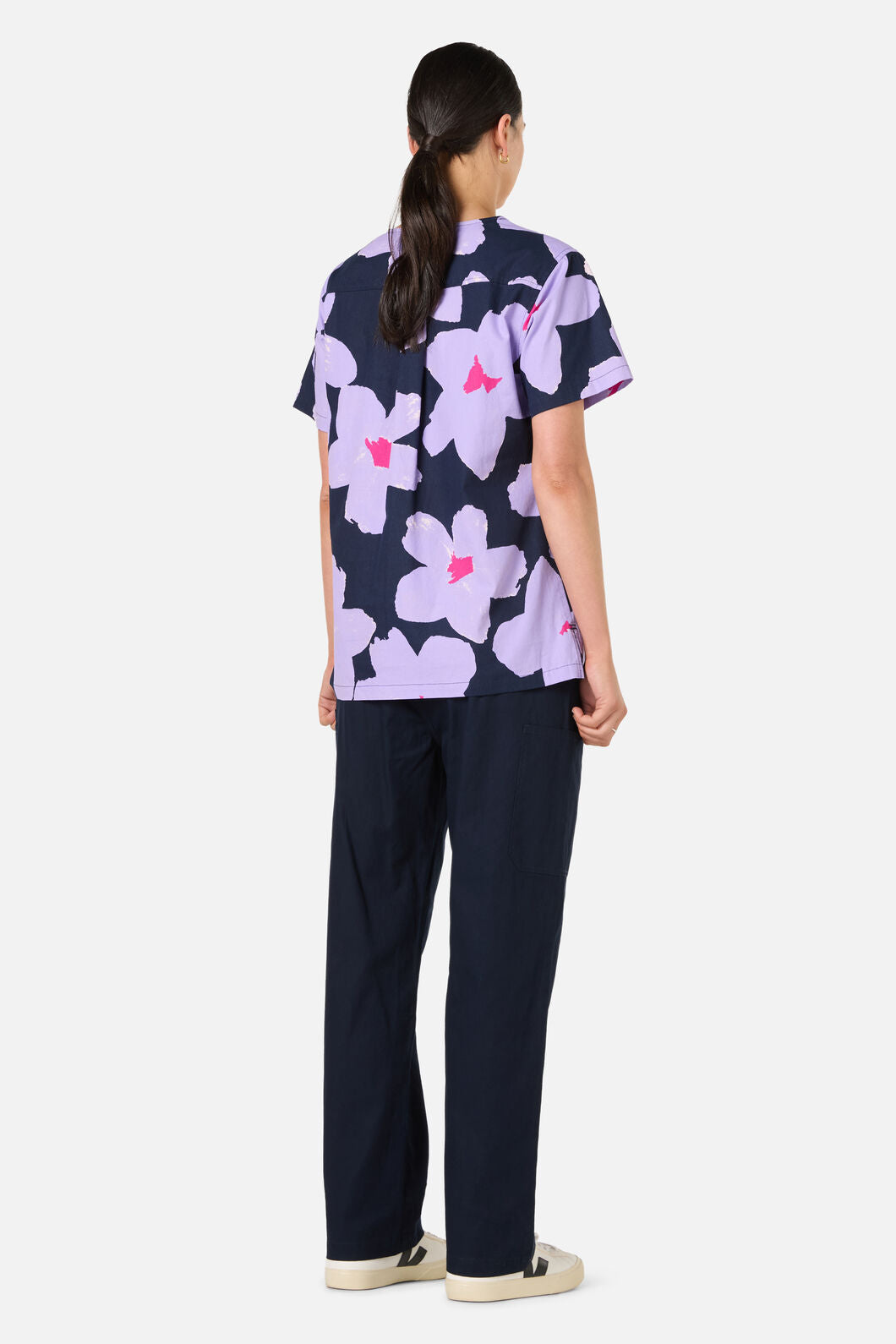Scrubs With Love - Poppy Blue Top& Pant scrub set - navy