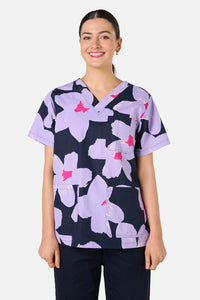 Scrubs With Love - Poppy Blue Top& Pant scrub set - navy