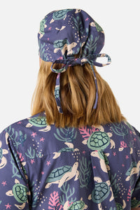 Scrubs With Love - Sea Turtle Scrub Hat - blue