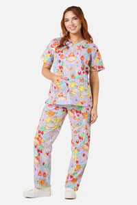 Scrubs With Love - FAIRY SCRUB SET - lilac