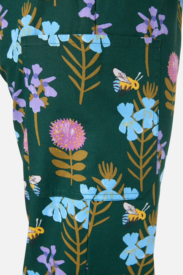 Scrubs With Love - Blue Banded Bee scrub set - green