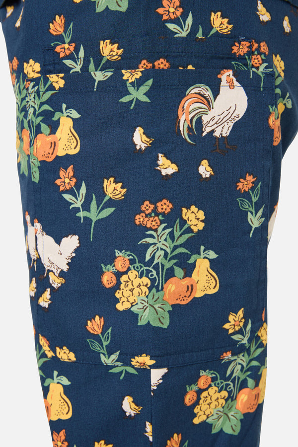 Scrubs With Love - Chickens scrub set - navy