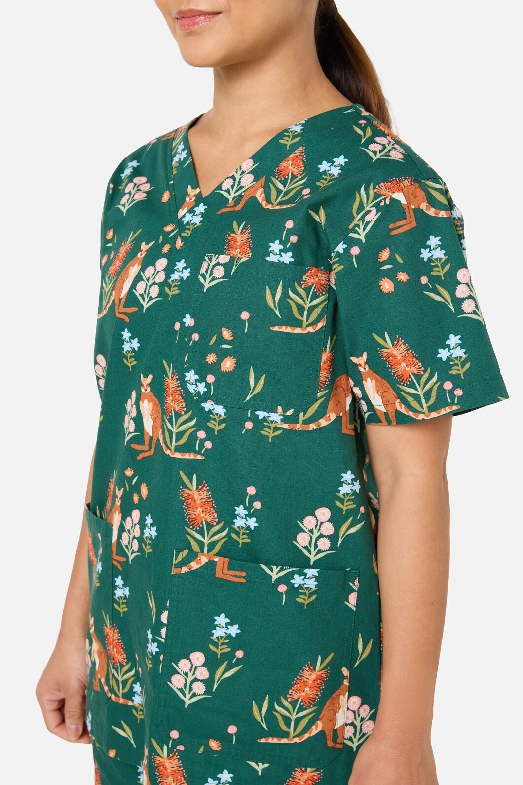 Scrubs With Love - Rock Wallaby scrub set - green