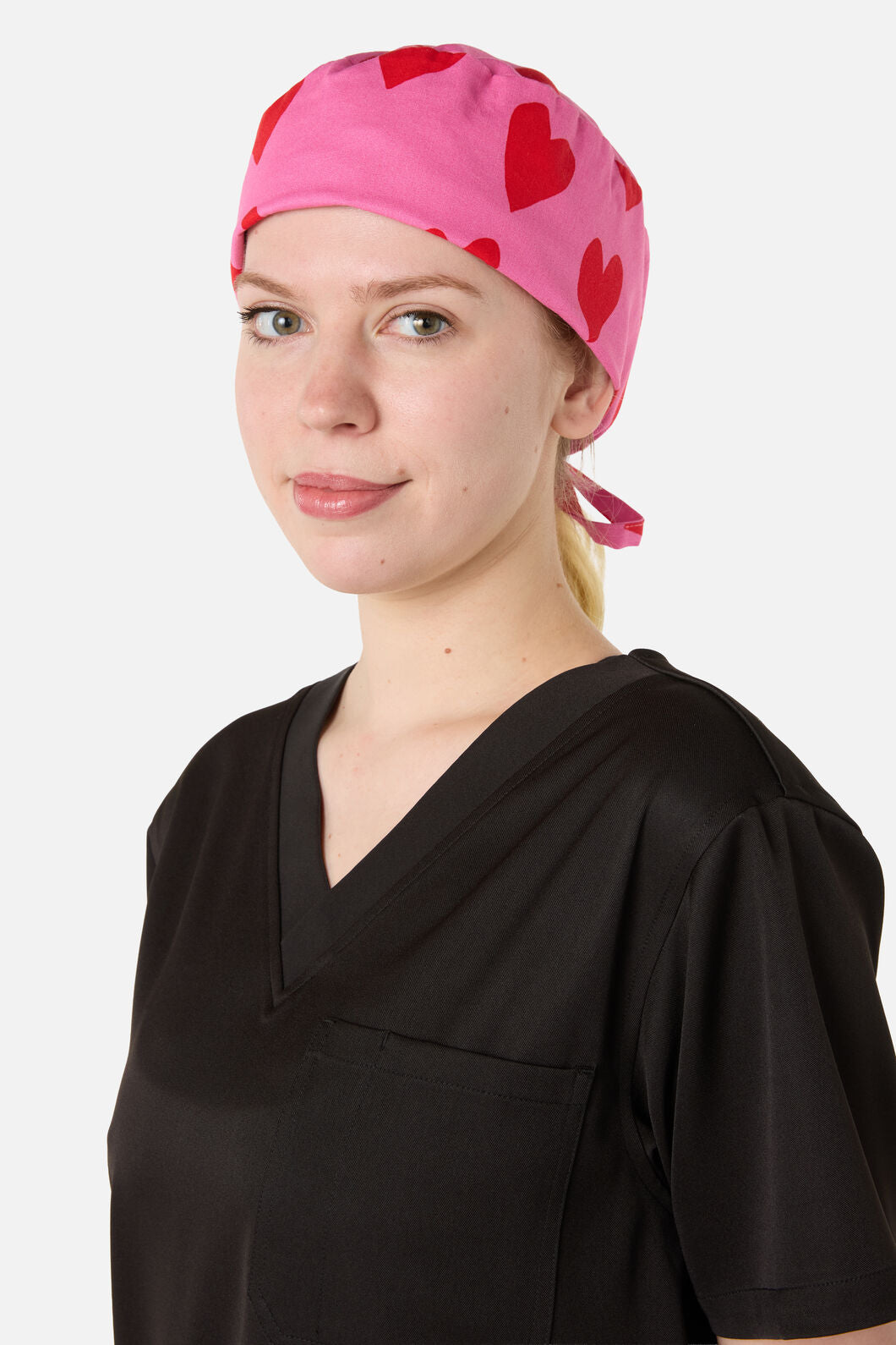 Scrubs With Love - Love Hearts Scrub Hat - pink