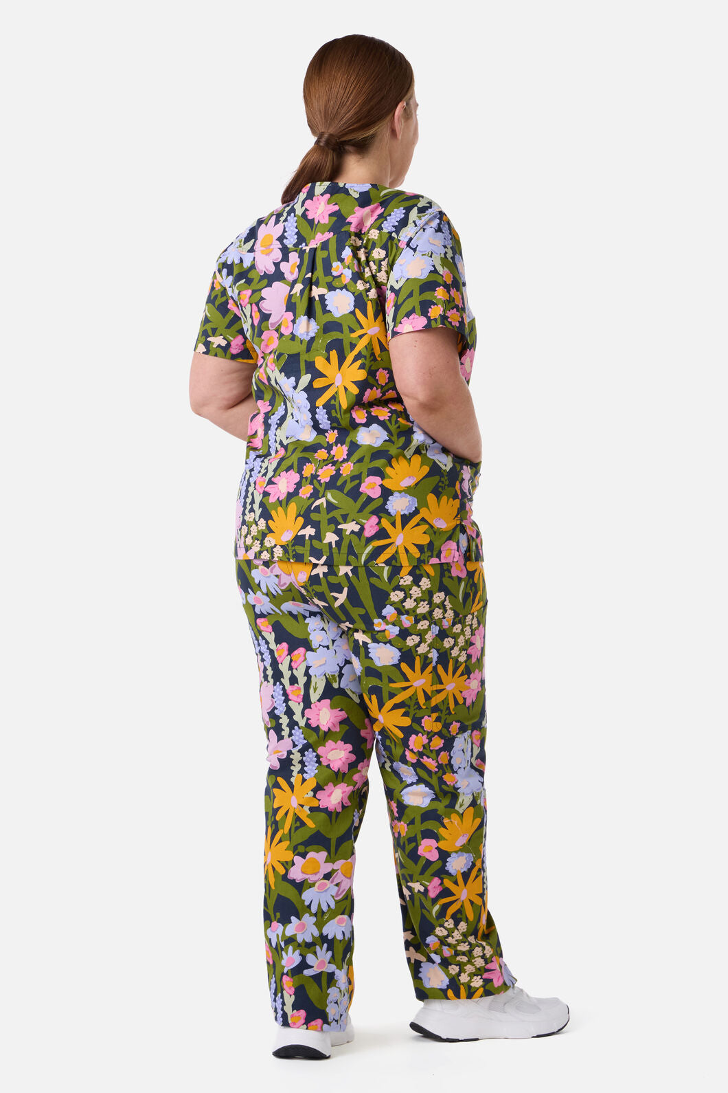 Scrubs With Love - Painted Garden scrub set - navy