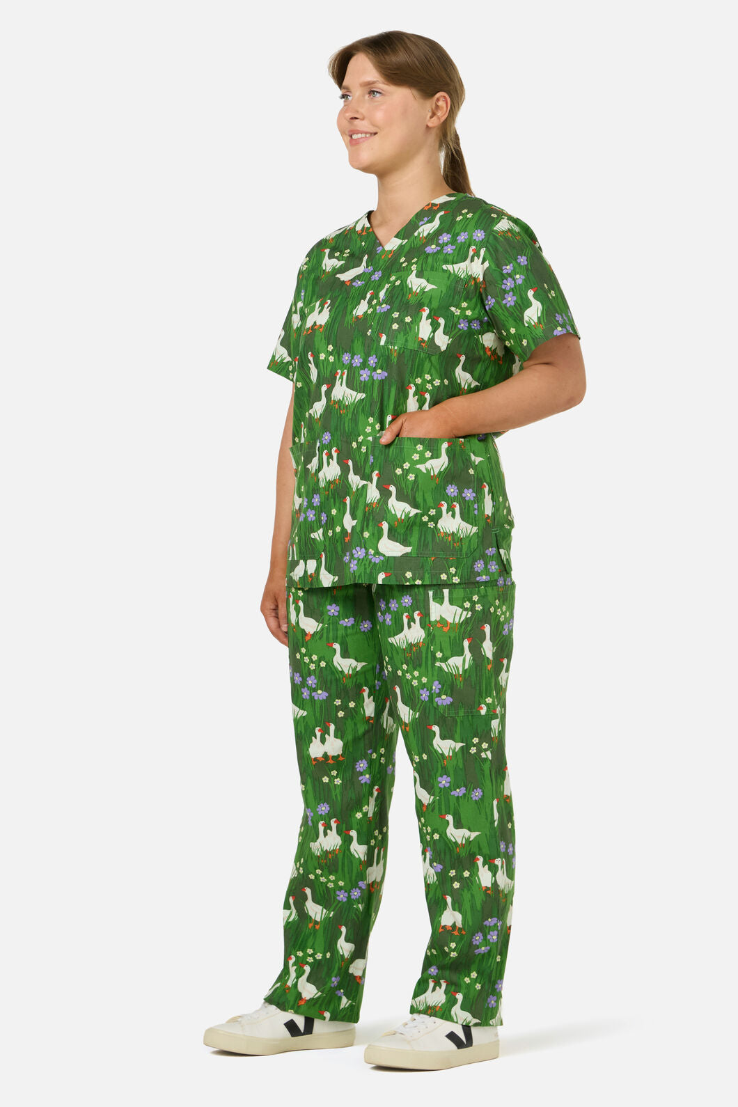Scrubs With Love - Lucy Goosey scrub set - green