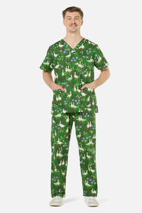 Scrubs With Love - Lucy Goosey scrub set - green