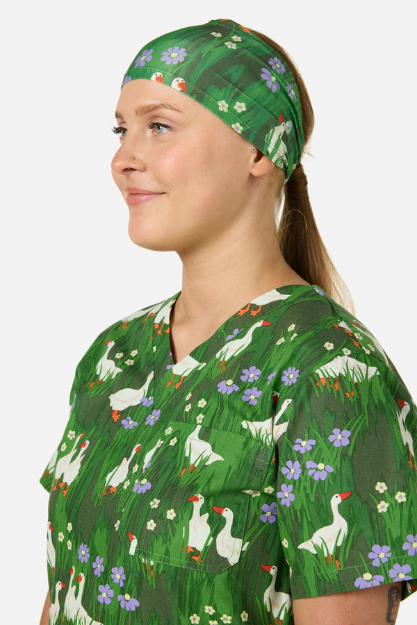 Scrubs With Love - Lucy Goosey Scrub Headband - green