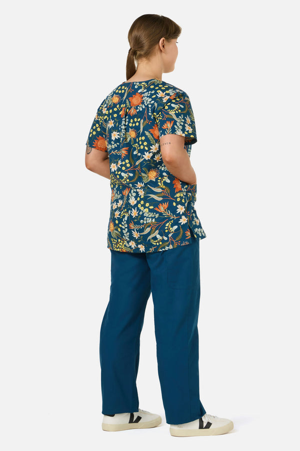 Scrubs With Love - Opal Native Top&Pant scrub set - teal