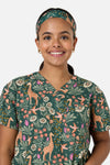 Scrubs With Love - Giraffe scrub headband - green