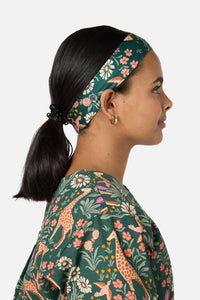 Scrubs With Love - Giraffe scrub headband - green