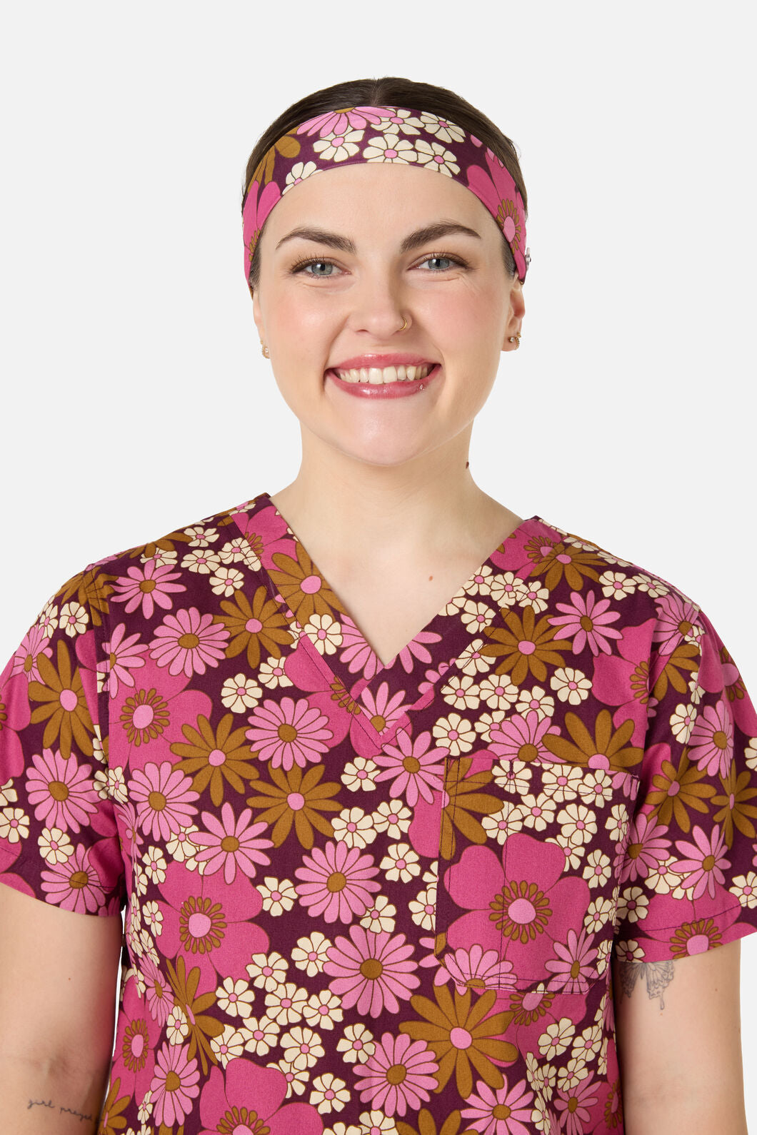Scrubs With Love - Brigette scrub headband - pink
