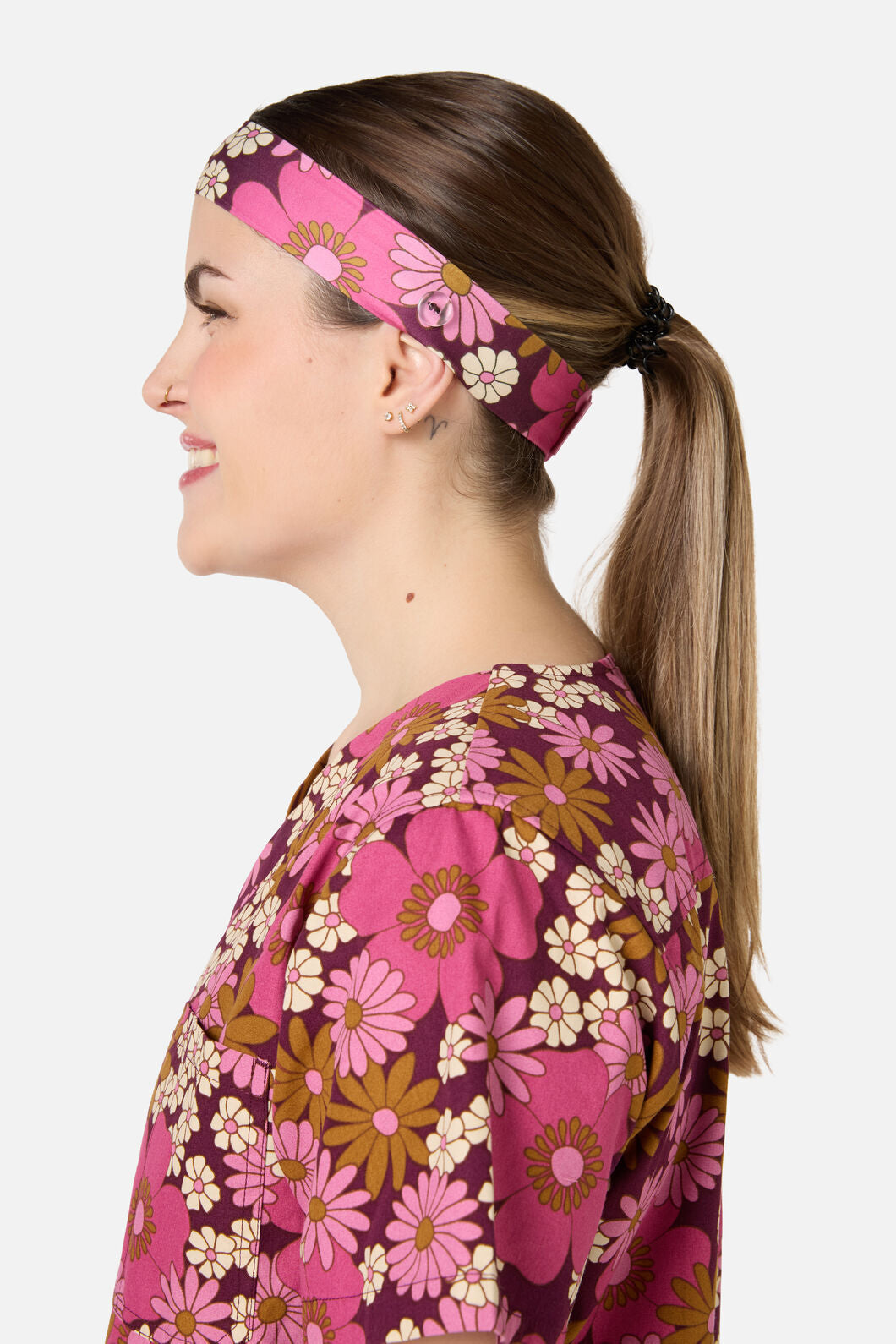 Scrubs With Love - Brigette scrub headband - pink