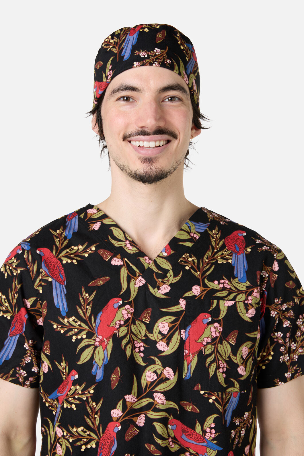 Scrubs With Love - Rosella scrub hat - black