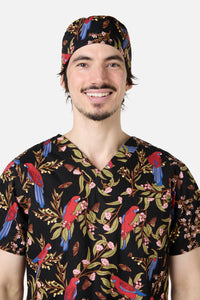 Scrubs With Love - Rosella scrub hat - black