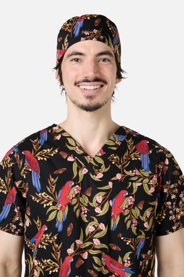 Scrubs With Love - Rosella scrub hat - black
