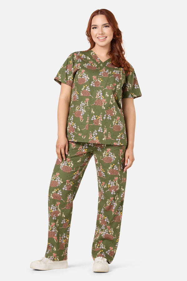Scrubs With Love - Echidna scrub set - green